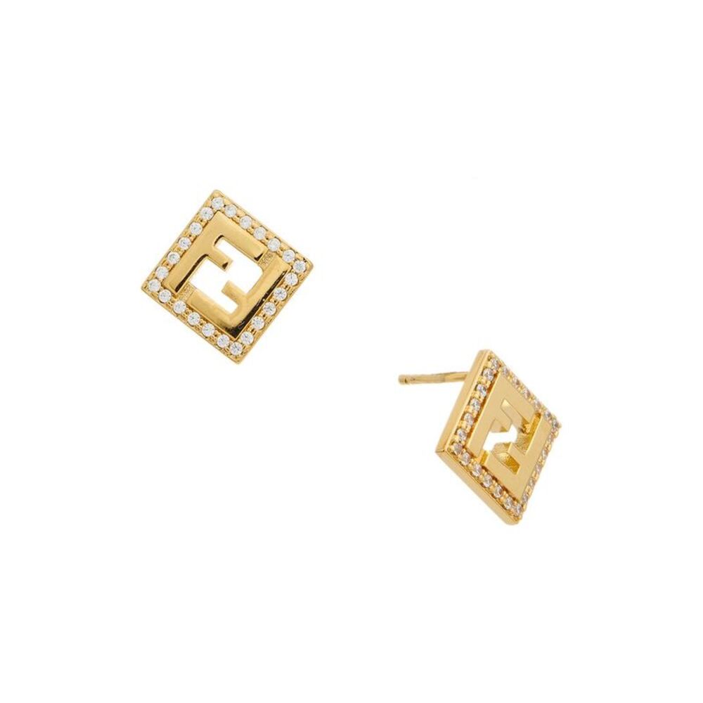 Fendi Forever Earrings, Yellow